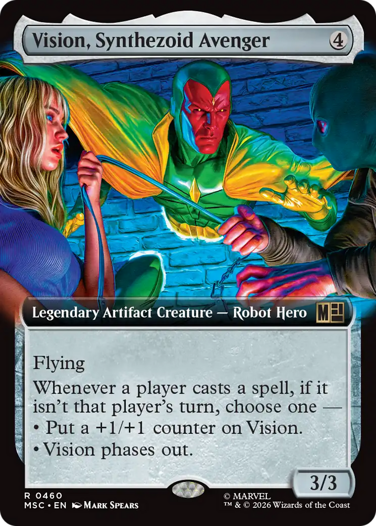 Vision, Synthezoid Avenger (Extended Art) [Marvel Super Heroes Commander] | Shuffle n Cut Hobbies & Games
