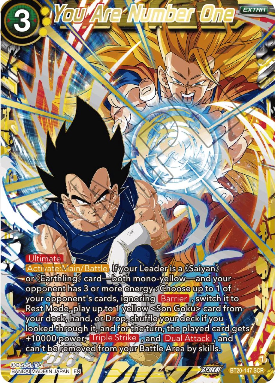 You Are Number One (Alternate Art) (BT20-147) [Power Absorbed] | Shuffle n Cut Hobbies & Games