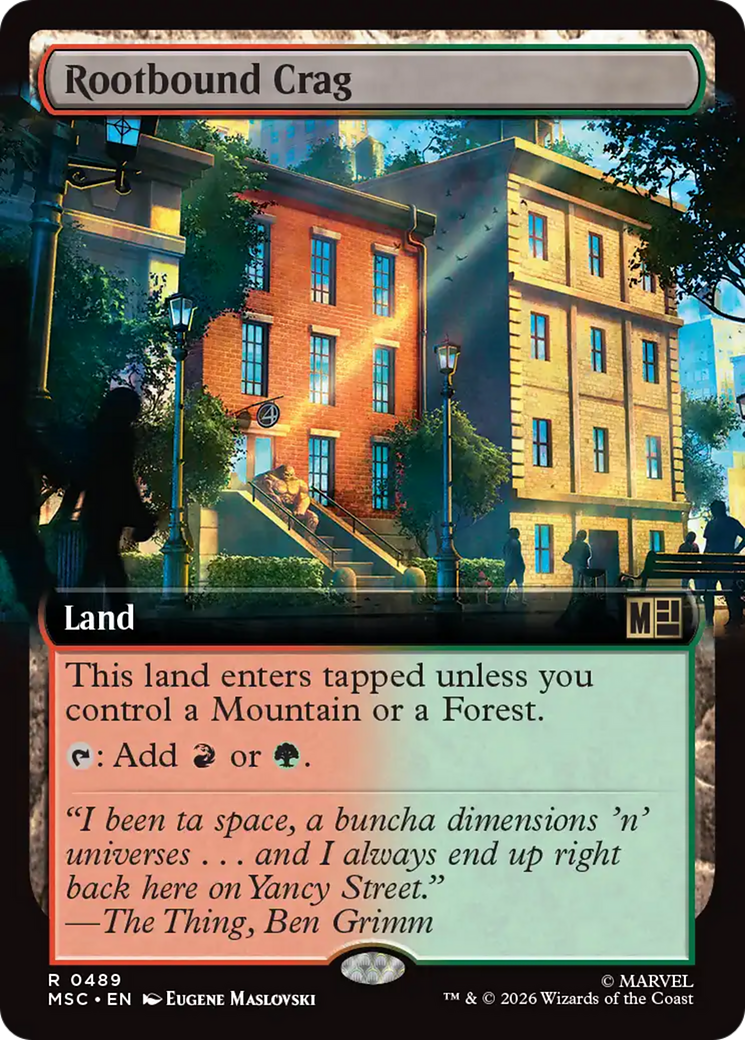 Rootbound Crag (Extended Art) [Marvel Super Heroes Commander] | Shuffle n Cut Hobbies & Games