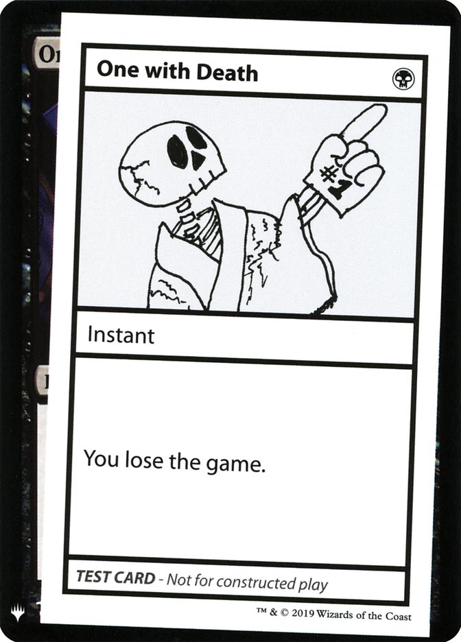 One with Death [Mystery Booster Playtest Cards] | Shuffle n Cut Hobbies & Games