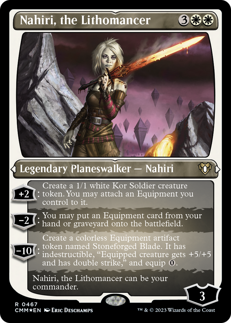 Nahiri, the Lithomancer (Foil Etched) [Commander Masters] | Shuffle n Cut Hobbies & Games