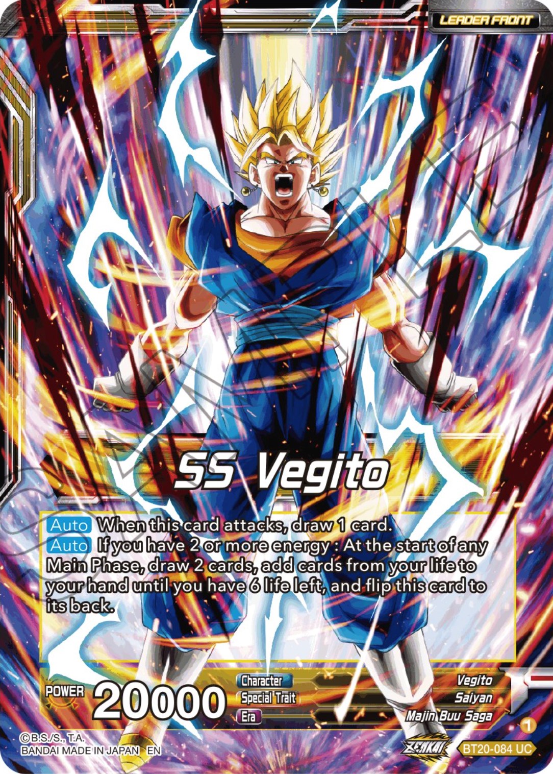 SS Vegito // Son Goku & Vegeta, Path to Victory (BT20-084) [Power Absorbed] | Shuffle n Cut Hobbies & Games