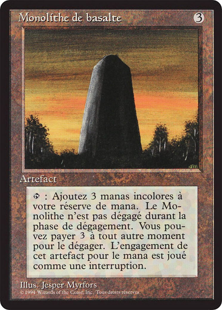 Basalt Monolith [Foreign Black Border] | Shuffle n Cut Hobbies & Games