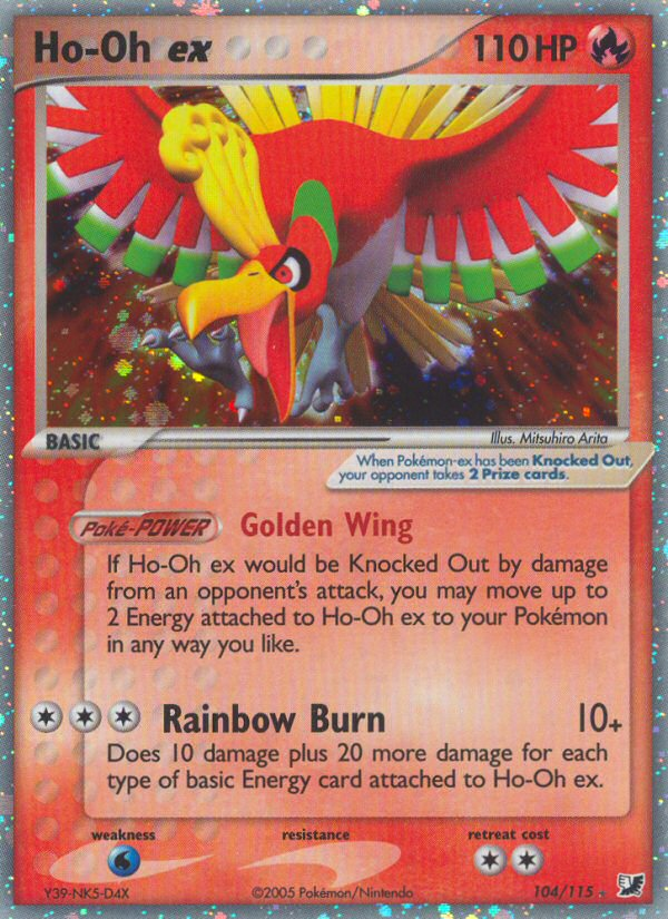 Ho-Oh ex (104/115) [EX: Unseen Forces] | Shuffle n Cut Hobbies & Games