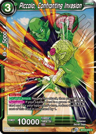 Piccolo, Confronting Invasion (BT15-076) [Saiyan Showdown] | Shuffle n Cut Hobbies & Games