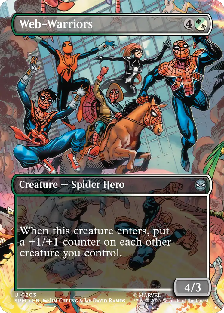 Web-Warriors (Borderless) [Marvel's Spider-Man] | Shuffle n Cut Hobbies & Games