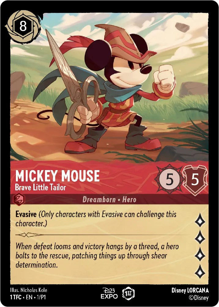 Mickey Mouse (1) [D23 Promos] | Shuffle n Cut Hobbies & Games