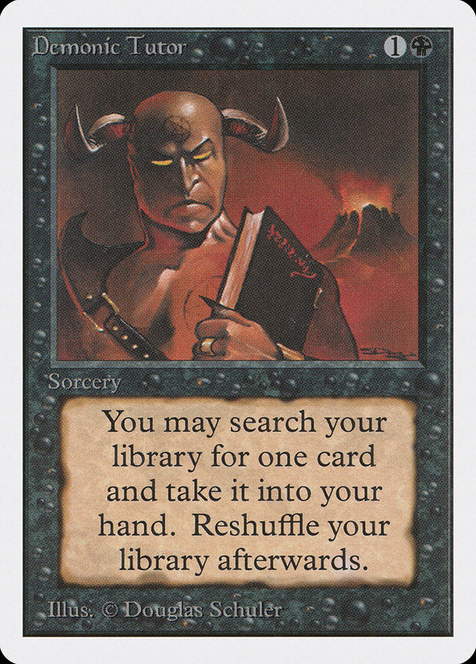 Demonic Tutor [Unlimited Edition] | Shuffle n Cut Hobbies & Games