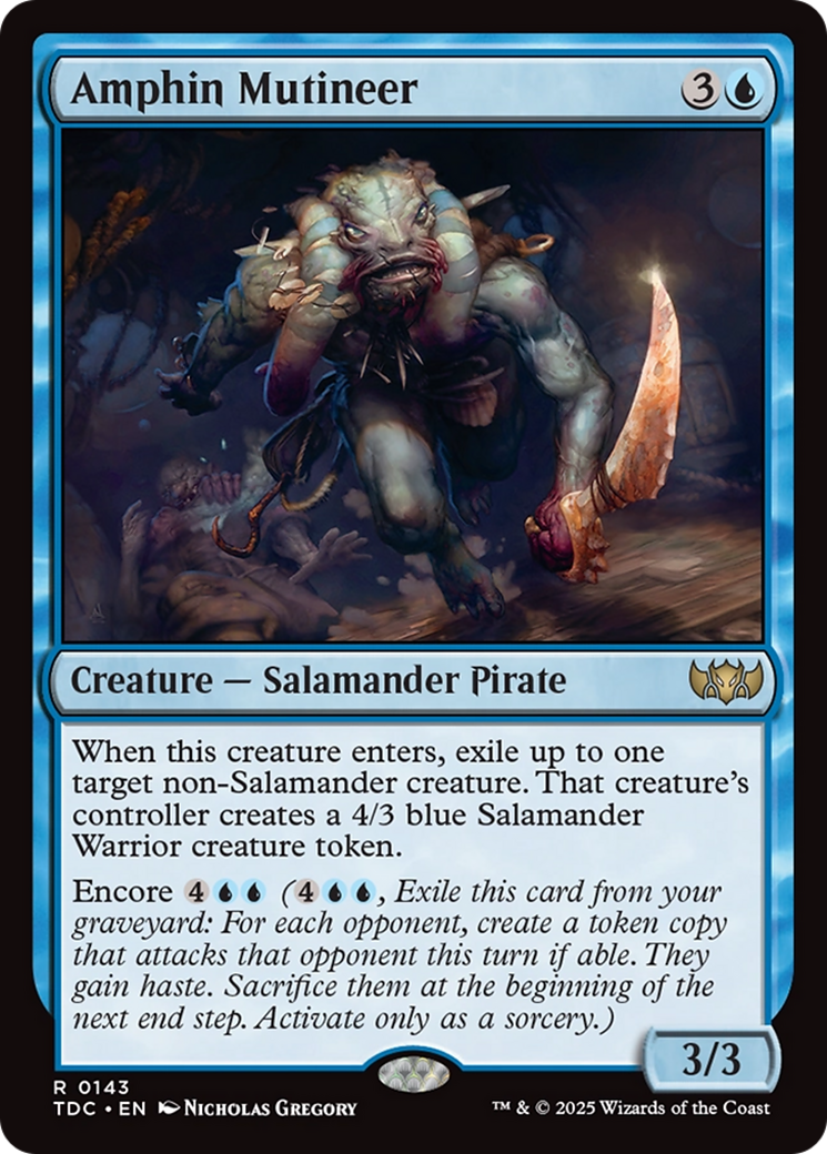 Amphin Mutineer [Tarkir: Dragonstorm Commander] | Shuffle n Cut Hobbies & Games
