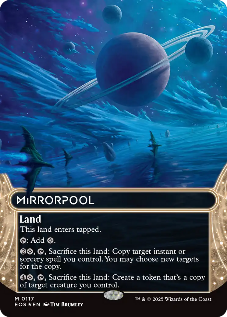 Mirrorpool (0117) (Borderless) (Galaxy Foil) [Edge of Eternities: Stellar Sights] | Shuffle n Cut Hobbies & Games