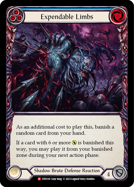 Expendable Limbs [DTD110] (Dusk Till Dawn)  Rainbow Foil | Shuffle n Cut Hobbies & Games