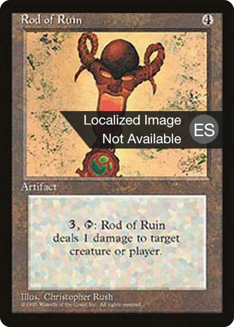 Rod of Ruin [Fourth Edition Foreign Black Border] | Shuffle n Cut Hobbies & Games