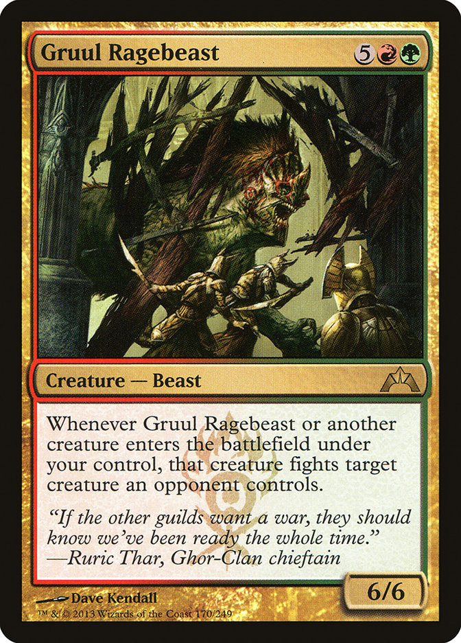 Gruul Ragebeast [Gatecrash] | Shuffle n Cut Hobbies & Games