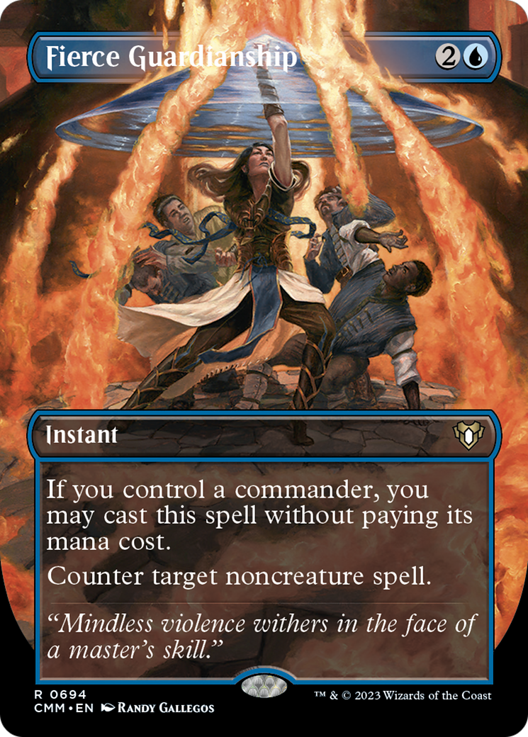 Fierce Guardianship (Borderless Alternate Art) [Commander Masters] | Shuffle n Cut Hobbies & Games