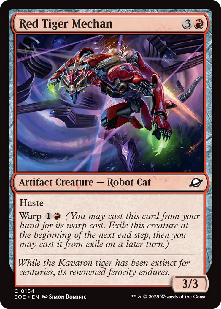Red Tiger Mechan [Edge of Eternities] | Shuffle n Cut Hobbies & Games