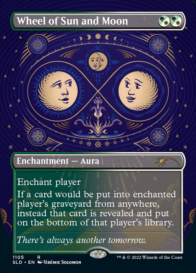 Wheel of Sun and Moon (Borderless) [Secret Lair Drop Series] | Shuffle n Cut Hobbies & Games