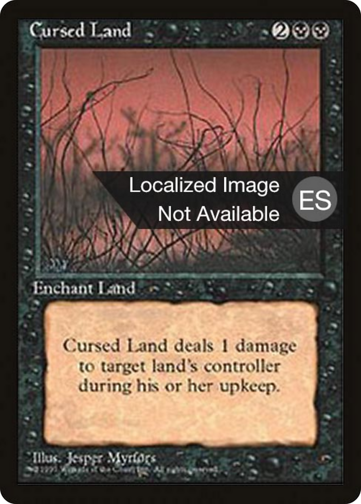 Cursed Land [Fourth Edition Foreign Black Border] | Shuffle n Cut Hobbies & Games