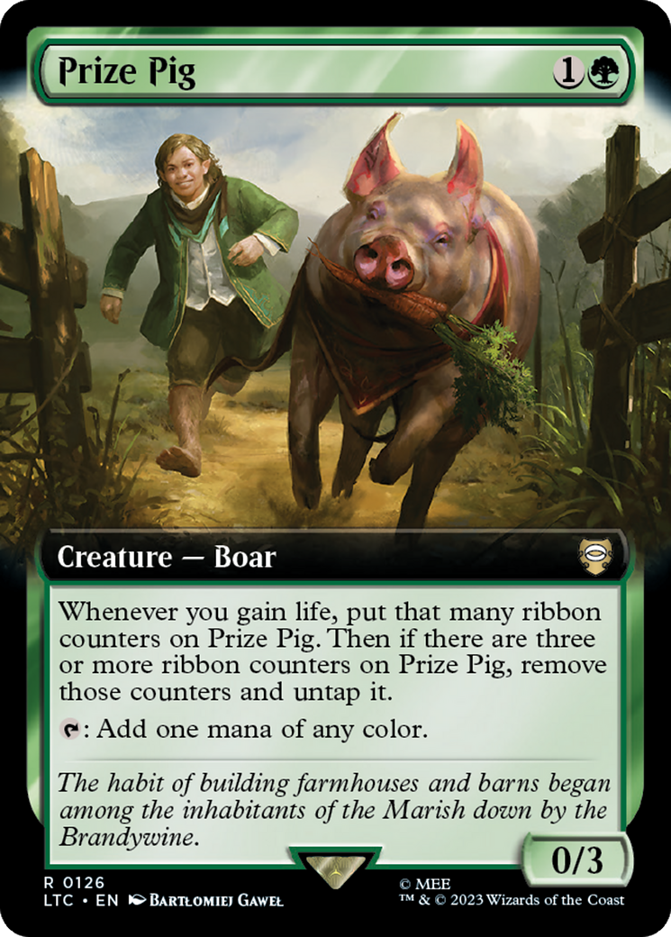 Prize Pig (Extended Art) [The Lord of the Rings: Tales of Middle-Earth Commander] | Shuffle n Cut Hobbies & Games