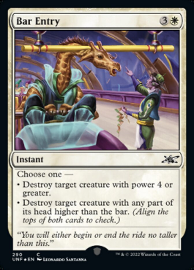 Bar Entry (Galaxy Foil) [Unfinity] | Shuffle n Cut Hobbies & Games