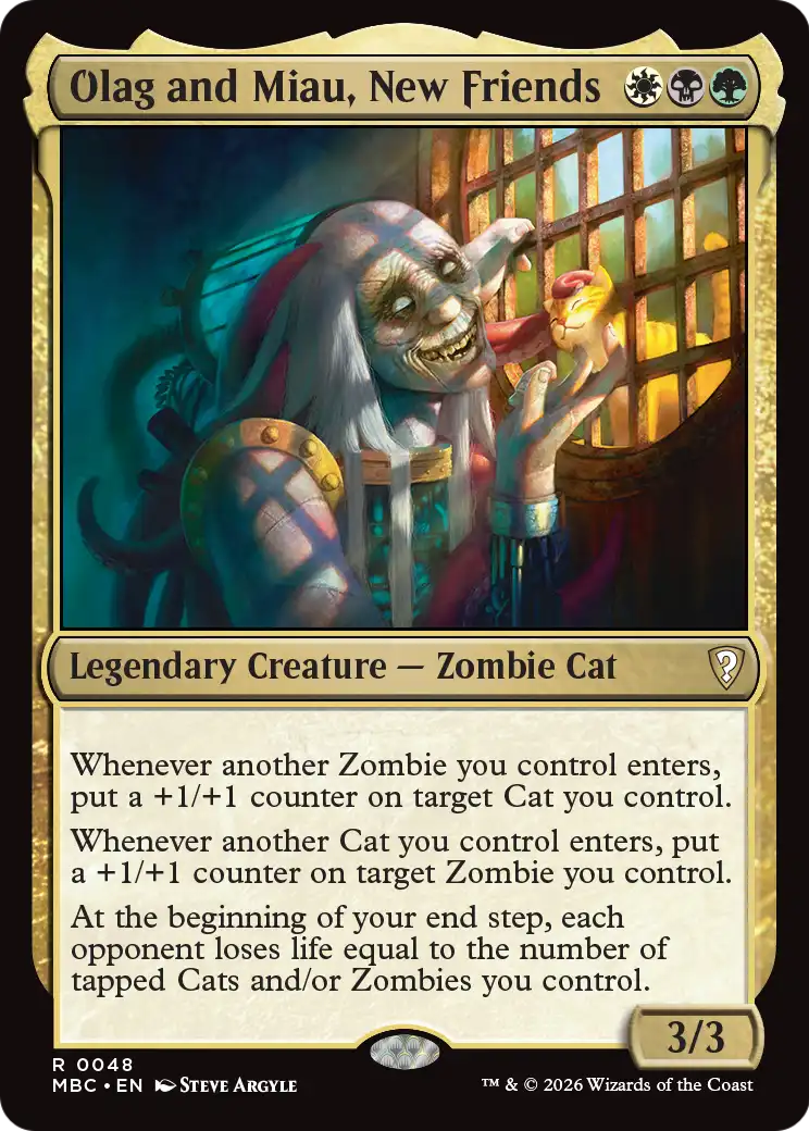 Olag and Miau, New Friends [Mystery Booster: Commander Edition] | Shuffle n Cut Hobbies & Games