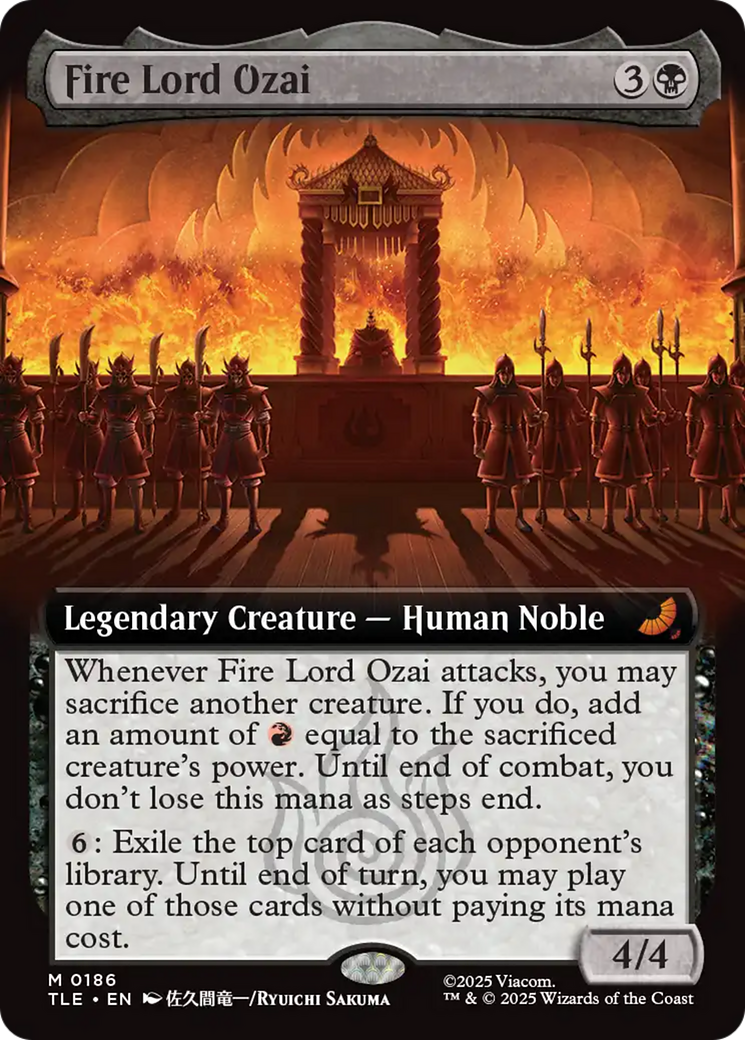 Fire Lord Ozai (Extended Art) [Avatar: The Last Airbender: Eternal-Legal] | Shuffle n Cut Hobbies & Games