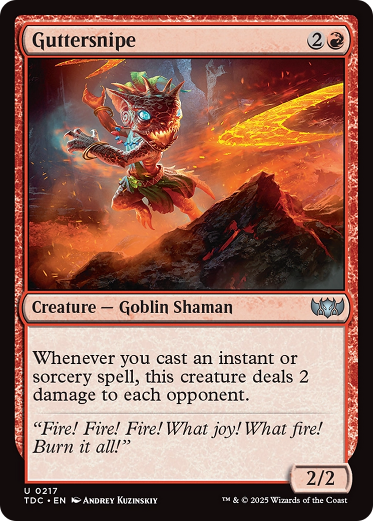 Guttersnipe [Tarkir: Dragonstorm Commander] | Shuffle n Cut Hobbies & Games