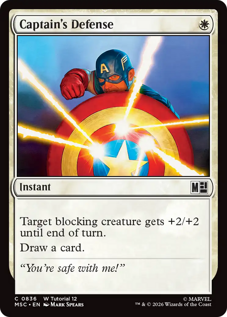 Captain's Defense [Marvel Super Heroes Commander] | Shuffle n Cut Hobbies & Games