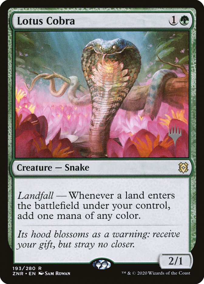Lotus Cobra (Promo Pack) [Zendikar Rising Promos] | Shuffle n Cut Hobbies & Games