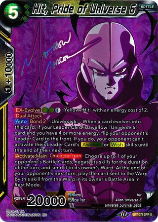 Hit, Pride of Universe 6 (SPR Signature) (BT7-079) [Assault of the Saiyans] | Shuffle n Cut Hobbies & Games