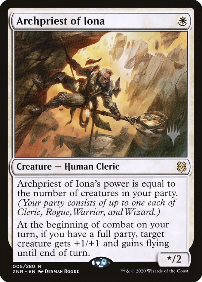 Archpriest of Iona (Promo Pack) [Zendikar Rising Promos] | Shuffle n Cut Hobbies & Games
