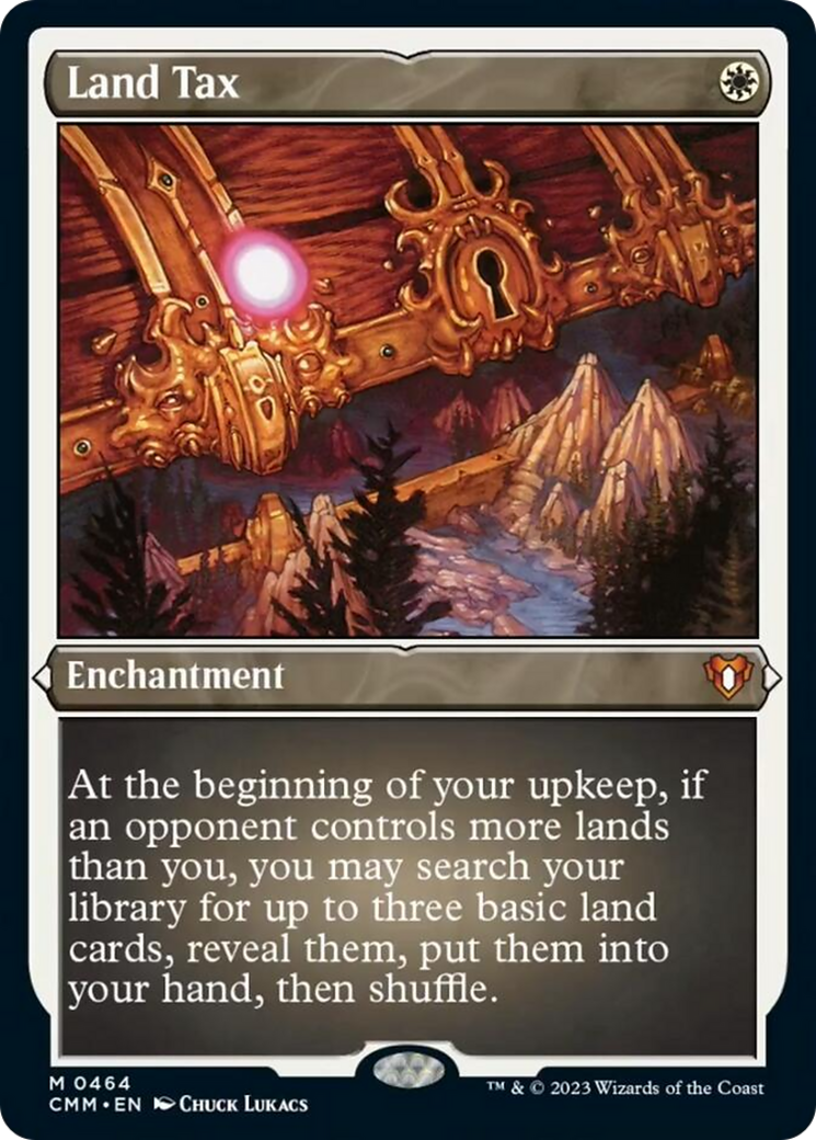 Land Tax (Foil Etched) [Commander Masters] | Shuffle n Cut Hobbies & Games