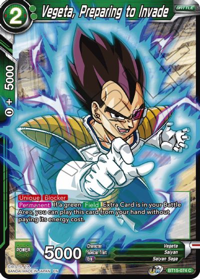 Vegeta, Preparing to Invade (BT15-074) [Saiyan Showdown] | Shuffle n Cut Hobbies & Games