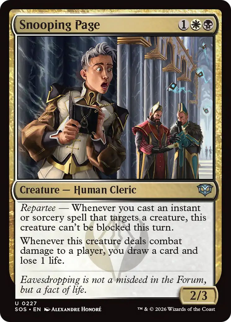 Snooping Page [Secrets of Strixhaven] | Shuffle n Cut Hobbies & Games