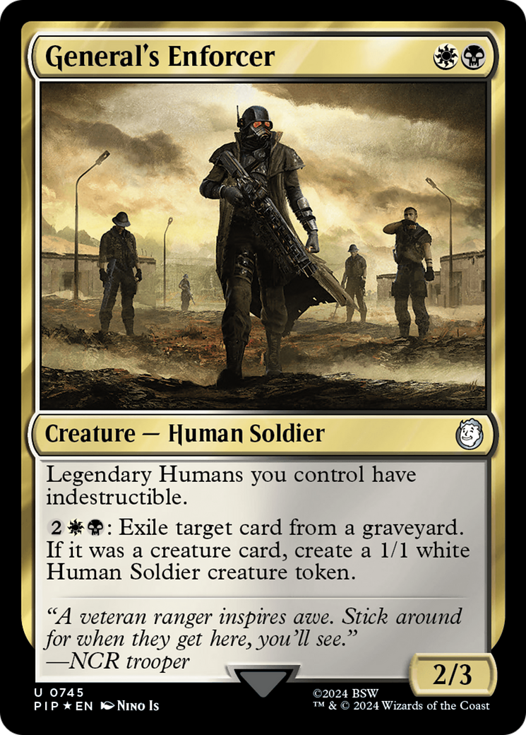 General's Enforcer (Surge Foil) [Fallout] | Shuffle n Cut Hobbies & Games