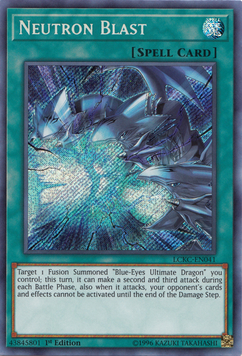Neutron Blast [LCKC-EN041] Secret Rare | Shuffle n Cut Hobbies & Games