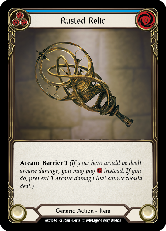 Rusted Relic [ARC163-S] (Arcane Rising)  1st Edition Normal | Shuffle n Cut Hobbies & Games