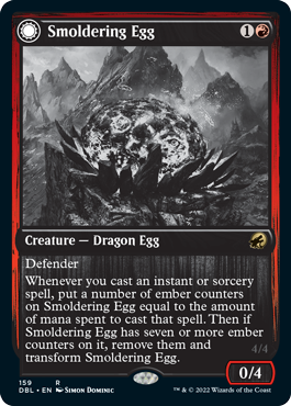 Smoldering Egg // Ashmouth Dragon [Innistrad: Double Feature] | Shuffle n Cut Hobbies & Games