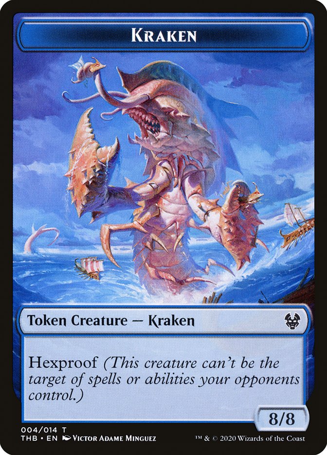 Human Soldier // Kraken Double-Sided Token [Theros Beyond Death Tokens] | Shuffle n Cut Hobbies & Games