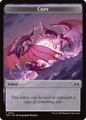 Copy // Dragon (0014) Double-Sided Token [Tarkir: Dragonstorm Commander Tokens] | Shuffle n Cut Hobbies & Games