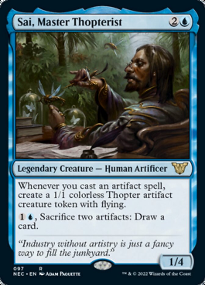 Sai, Master Thopterist [Kamigawa: Neon Dynasty Commander] | Shuffle n Cut Hobbies & Games