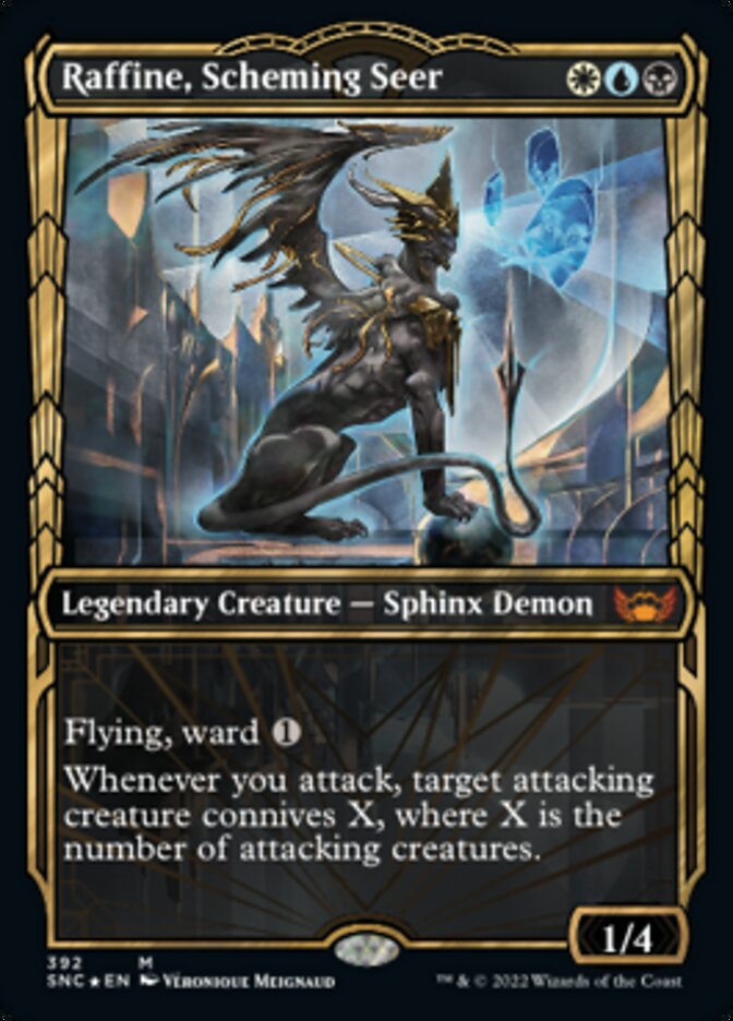 Raffine, Scheming Seer (Showcase Golden Age Gilded Foil) [Streets of New Capenna] | Shuffle n Cut Hobbies & Games