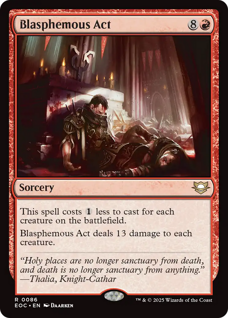 Blasphemous Act [Edge of Eternities Commander] | Shuffle n Cut Hobbies & Games