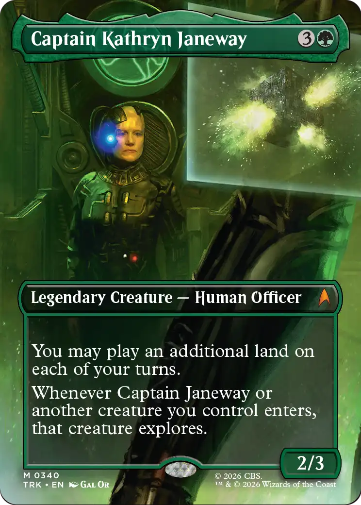 Captain Kathryn Janeway (Borderless) [Star Trek] | Shuffle n Cut Hobbies & Games