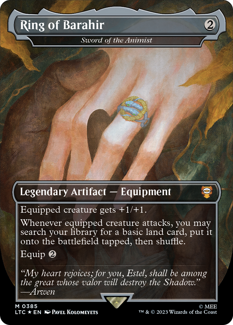 Ring of Barahir - Sword of the Animist (Surge Foil Realms and Relics) [The Lord of the Rings: Tales of Middle-Earth Commander] | Shuffle n Cut Hobbies & Games