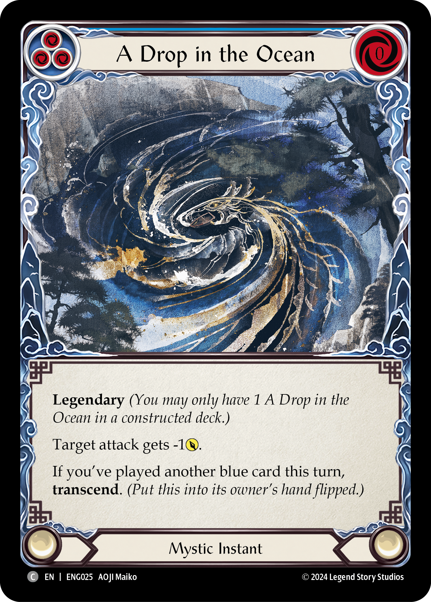 A Drop in the Ocean [ENG025] (Part the Mistveil Enigma Blitz Deck) | Shuffle n Cut Hobbies & Games