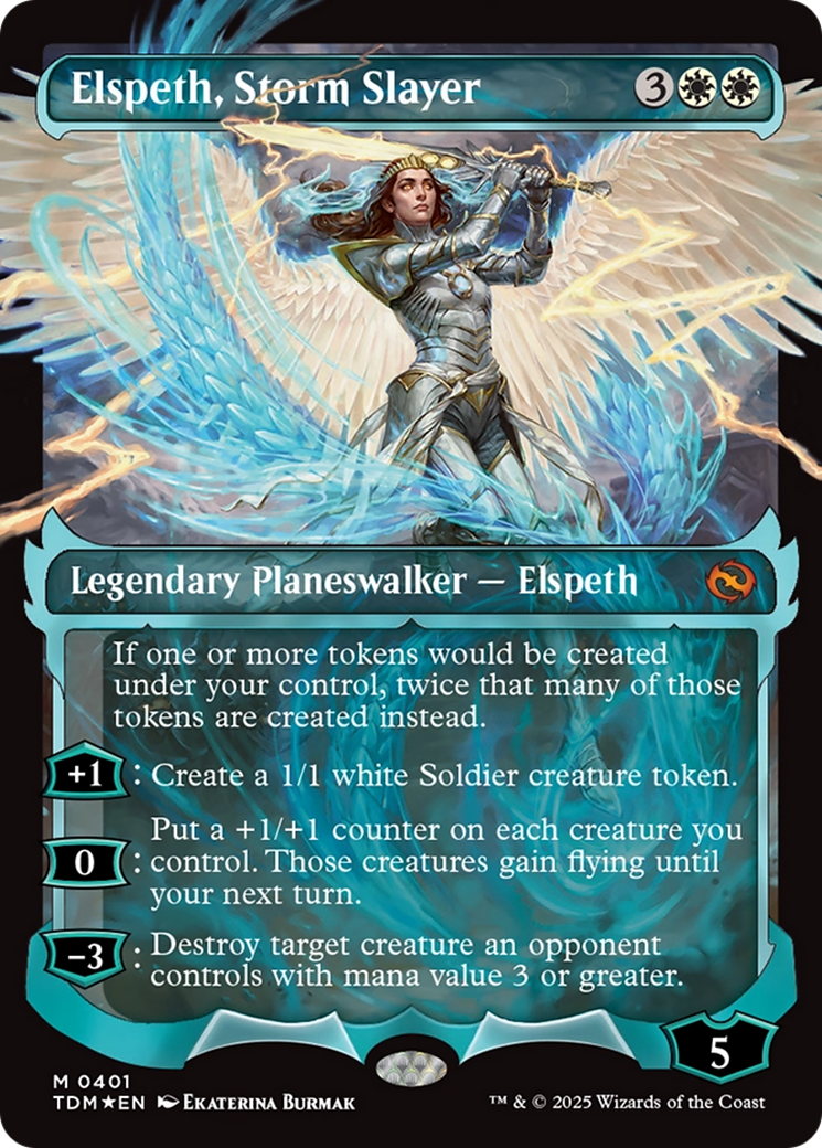 Elspeth, Storm Slayer (Showcase) [Tarkir: Dragonstorm] | Shuffle n Cut Hobbies & Games