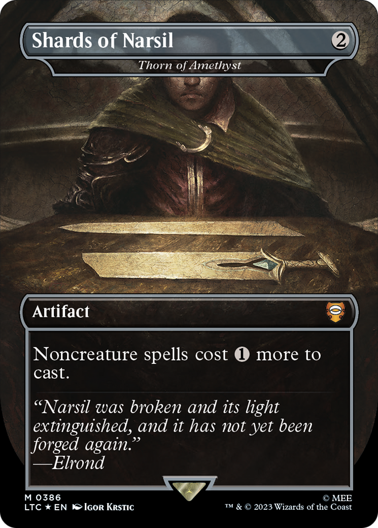 Shards of Narsil - Thorn of Amethyst (Surge Foil Realms and Relics) [The Lord of the Rings: Tales of Middle-Earth Commander] | Shuffle n Cut Hobbies & Games