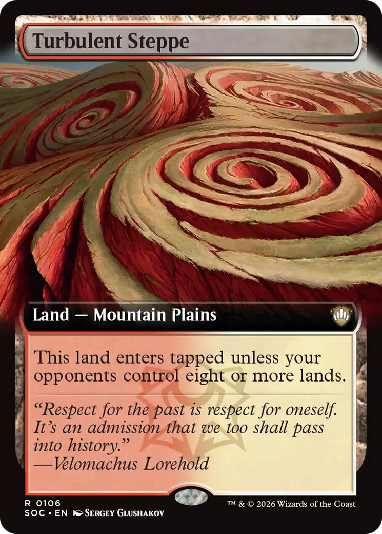 Turbulent Steppe (Extended Art) [Secrets of Strixhaven Commander] | Shuffle n Cut Hobbies & Games