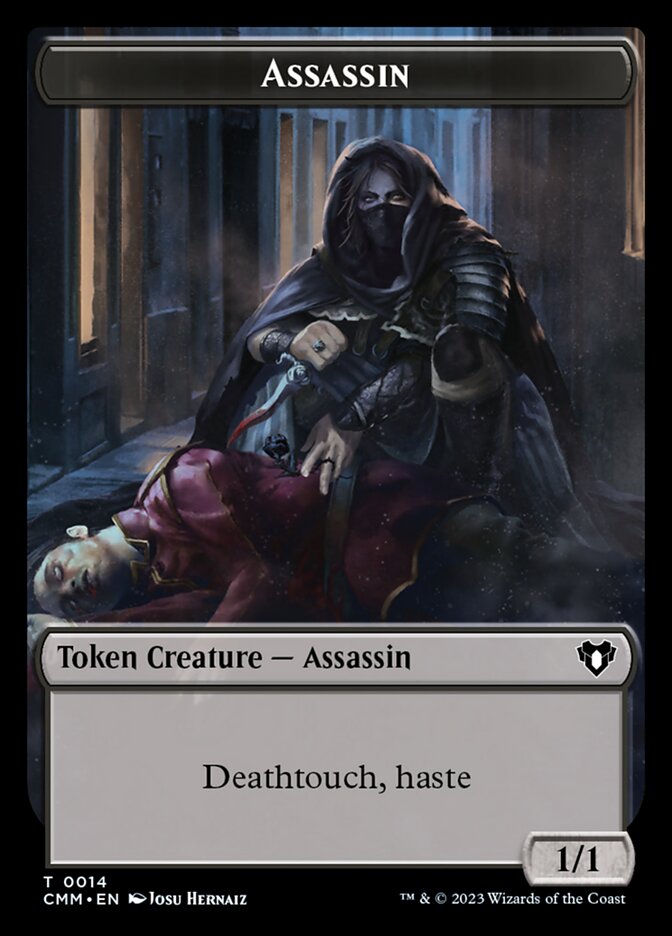Spirit (0039) // Assassin Double-Sided Token [Commander Masters Tokens] | Shuffle n Cut Hobbies & Games