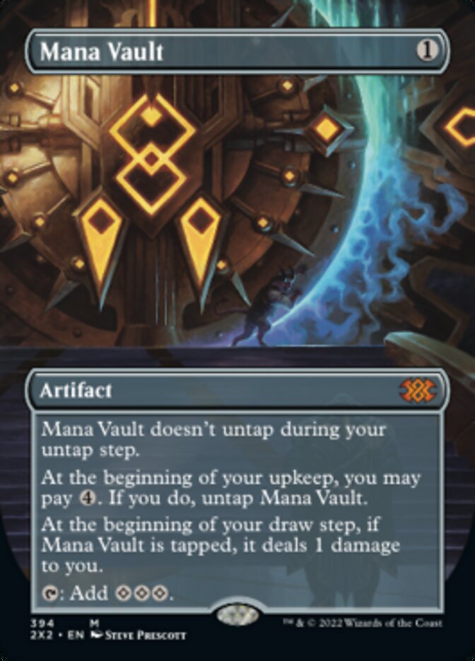 Mana Vault (Borderless Alternate Art) [Double Masters 2022] | Shuffle n Cut Hobbies & Games